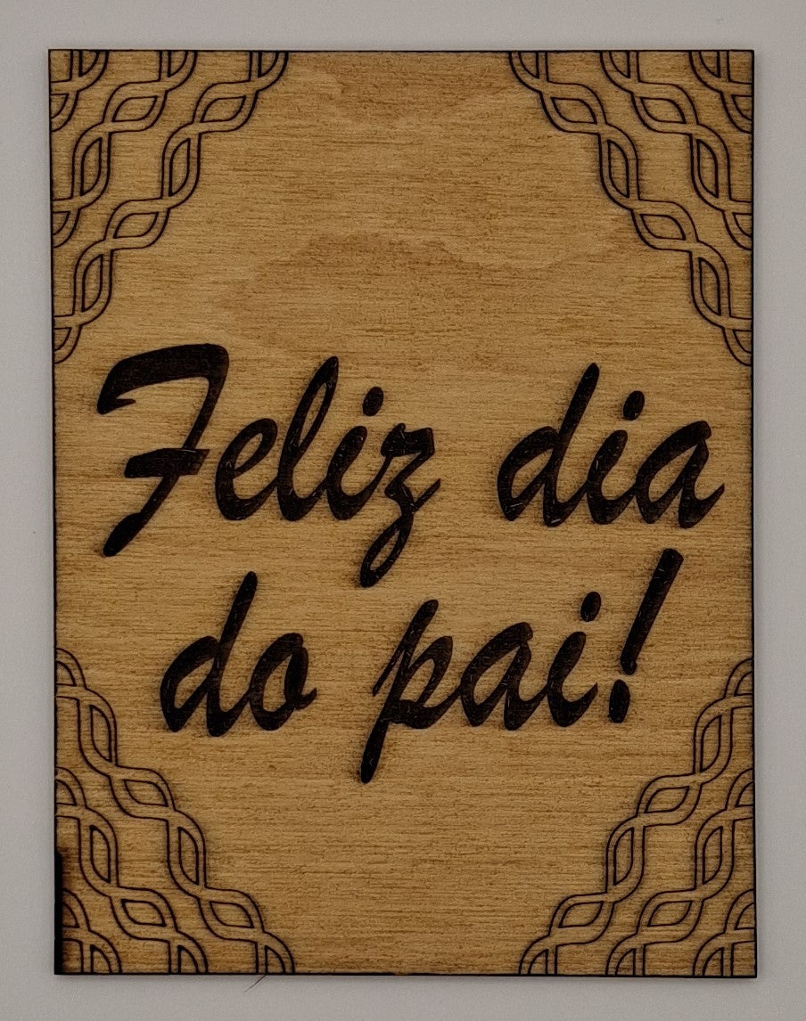 Placas decorativas em madeira