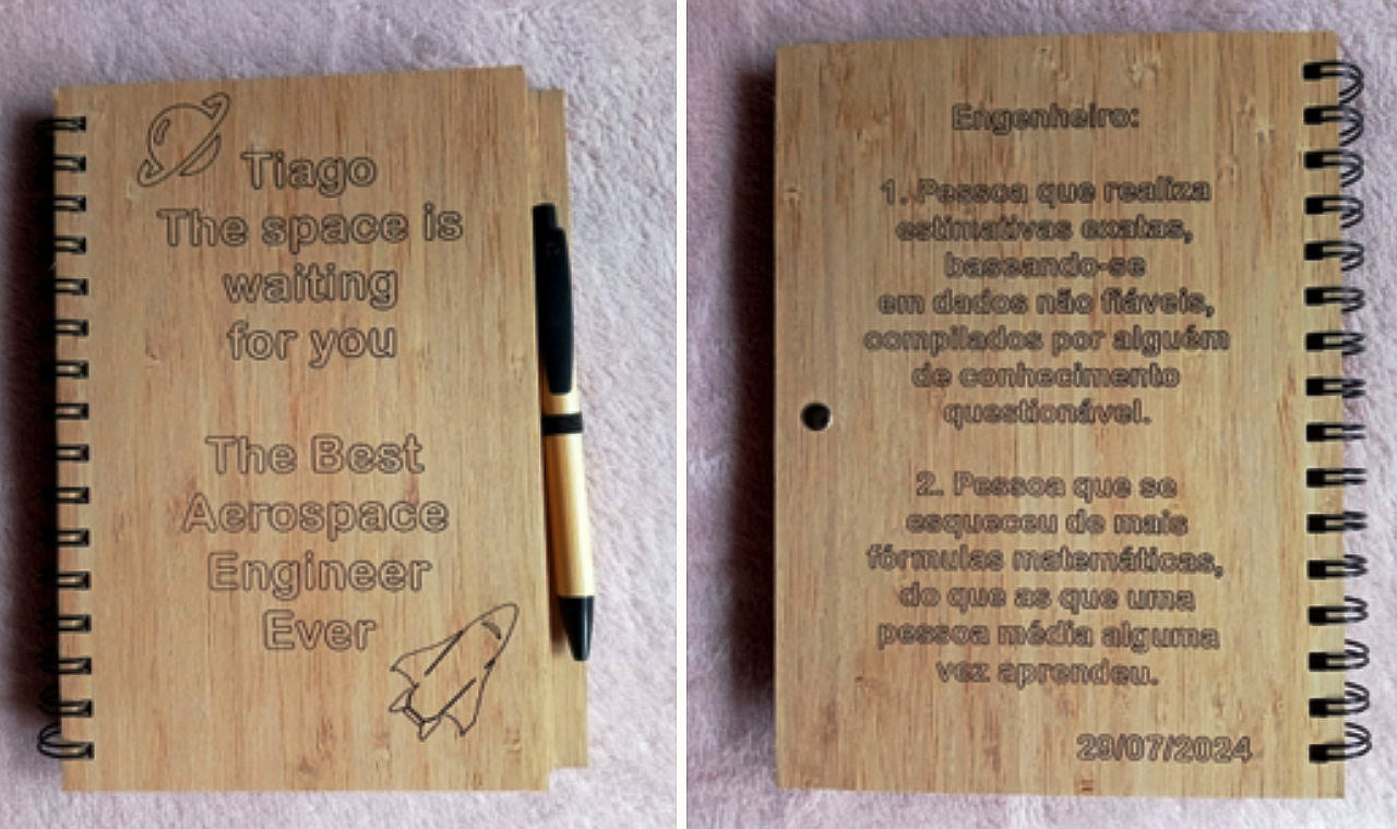 Bamboo notebooks, A5 base size