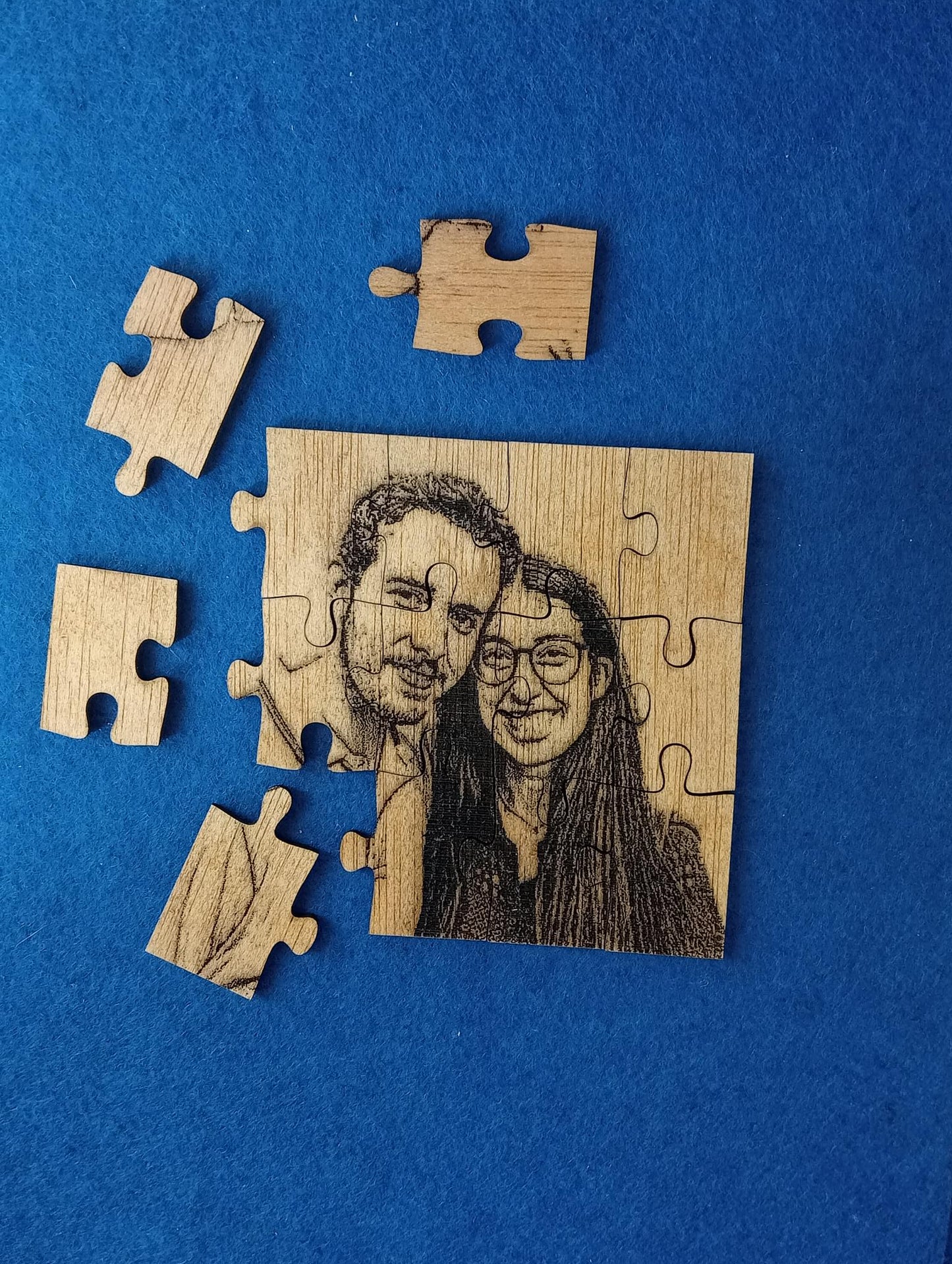 Puzzles em placas de contraplacado de madeira (150 x 100) mm e de 3mm de espessura