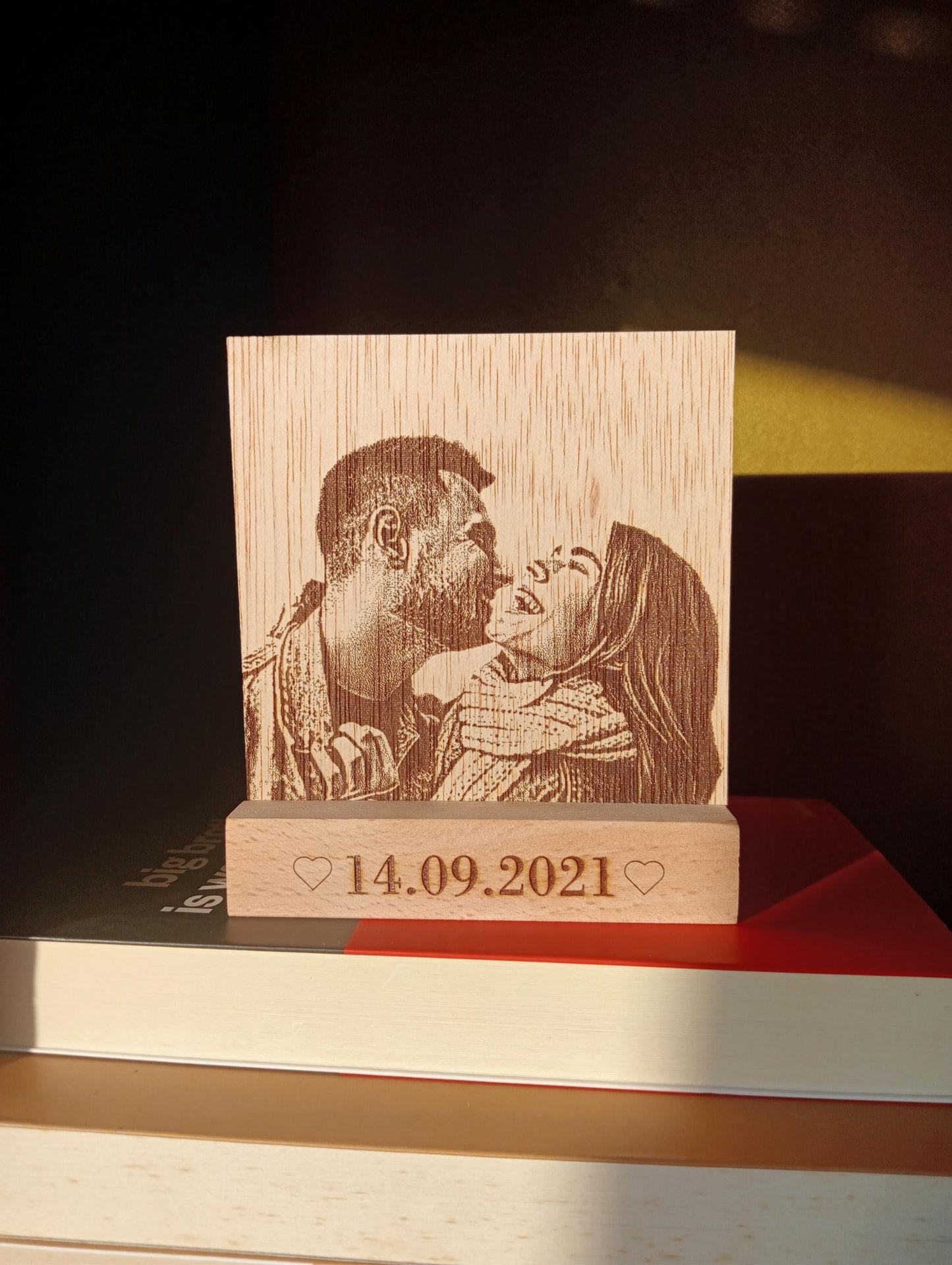 Retrato (100x100) mm com base personalizável