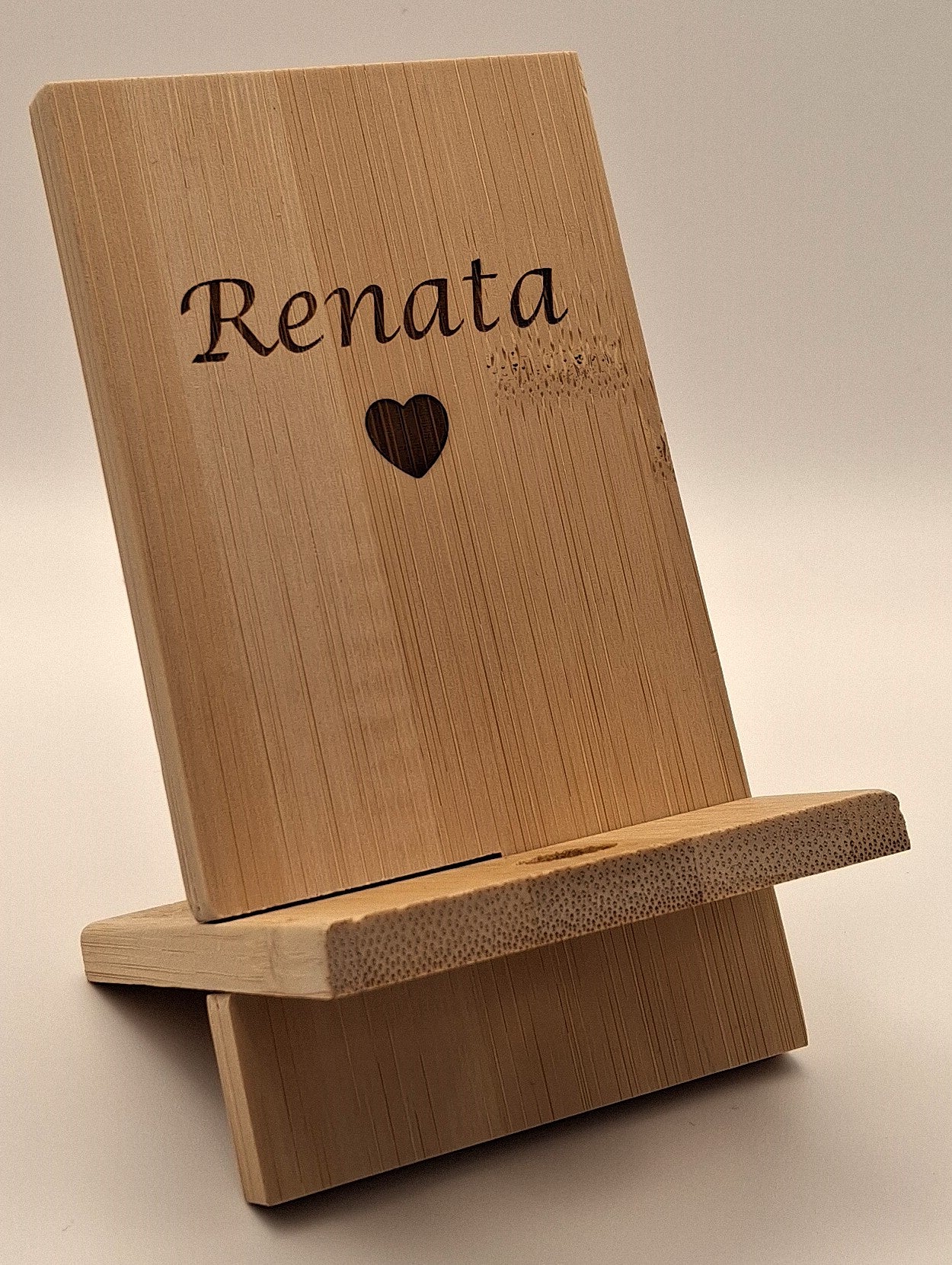 Suportes de telemóvel em madeira